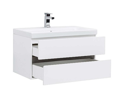 Тумба под раковину Aquanet Беркли 80 254290 подвесная Белый Дуб рошелье