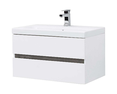 Тумба под раковину Aquanet Беркли 80 254290 подвесная Белый Дуб рошелье