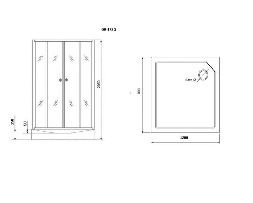 Душевая кабина Grossman 120x80