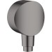 Шланговое подключение Hansgrohe Fixfit Шлифованный черный хром