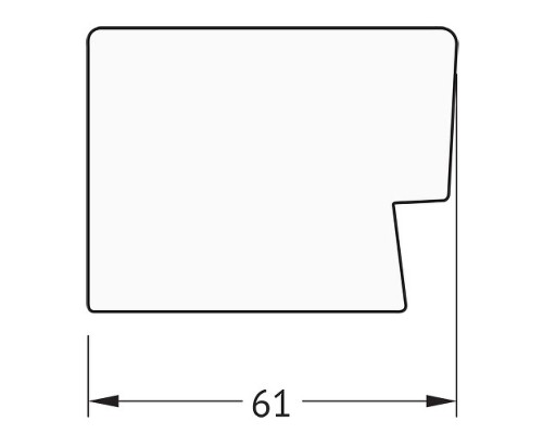 Зеркало Evoform Exclusive 91х61 BY 1179 с фацетом в багетной раме - Алюминий 61 мм