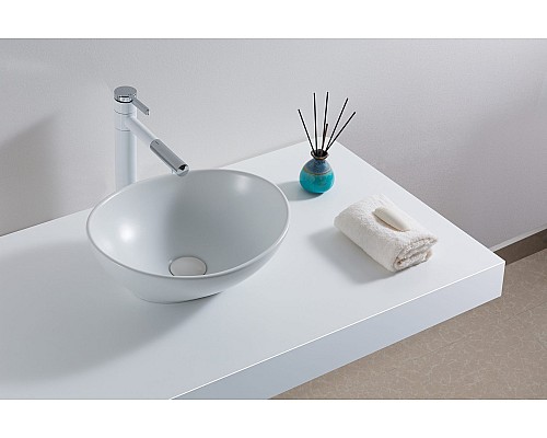 Белая матовая керамическая раковина Gid N900 51164