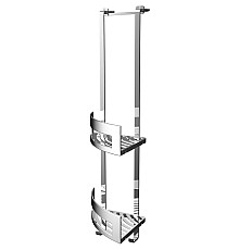 Полка корзина Emco System2 3545 001 26 угловая Хром