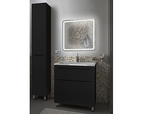 Тумба под раковину Style line Бергамо СС-00002308 напольная черная