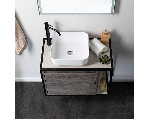 Тумба под раковину Aquanet Nova Lite Loft 75L 261654 подвесная Дуб рошелье