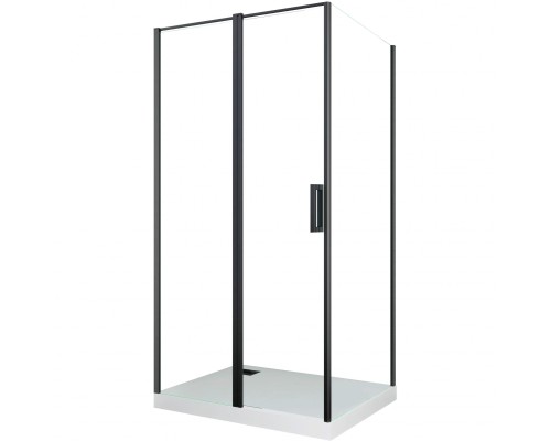 Душевой уголок Cerutti SPA Victoria 120x90 B профиль Черный стекло прозрачное