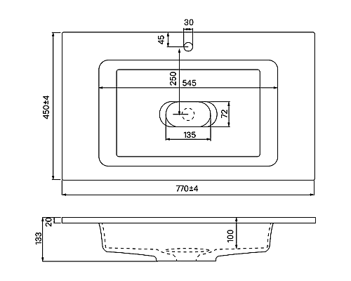 Тумба с раковиной Iddis Esper 80 ESP80W0i95K подвесная Белая