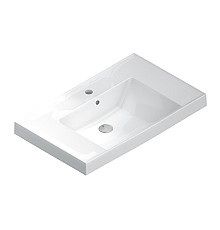 Раковина Kerama Marazzi CUBO подвесная 80, белая глянцевая