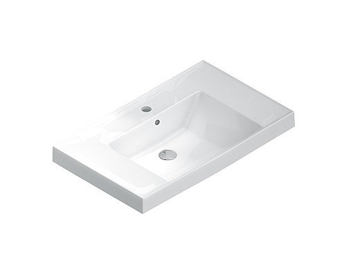Раковина Kerama Marazzi CUBO подвесная 80, белая глянцевая Раковина Kerama Marazzi CUBO подвесная 80, белая глянцевая