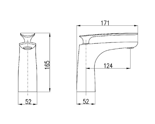 Смеситель для раковины Rav Slezak Tigris TG126.5CMATC Черный матовый Хром