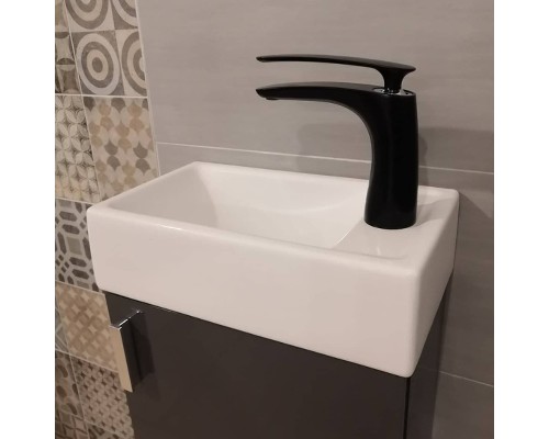 Смеситель для раковины Rav Slezak Tigris TG126.5CMATC Черный матовый Хром