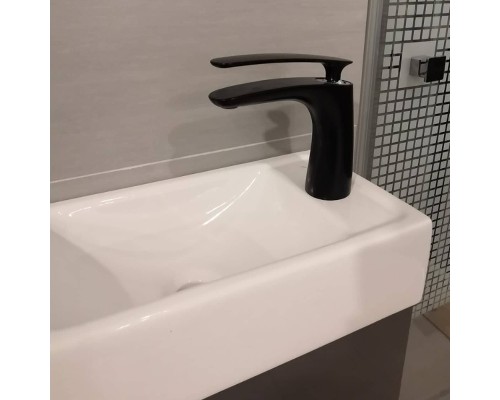 Смеситель для раковины Rav Slezak Tigris TG126.5CMATC Черный матовый Хром