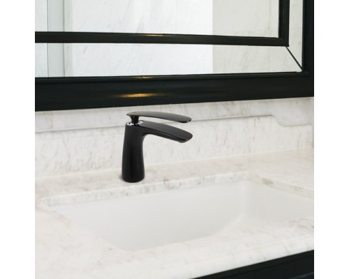 Смеситель для раковины Rav Slezak Tigris TG126.5CMATC Черный матовый Хром