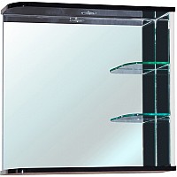 Зеркало Bellezza Рио 70 R 4613611061269 с подсветкой Черное Белое