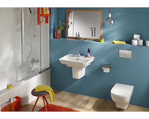 Комплект унитаза с инсталляцией Jacob Delafon Struktura E21750RU-00 с сиденьем Микролифт и клавишей смыва Черная