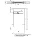 Душевой поддон из искусственного камня Aquanet Delight 140x80 Серый