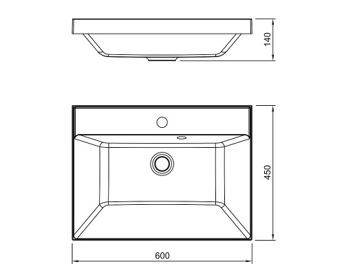 Раковина Florentina Астория 60 10.170.00600.001 Белая