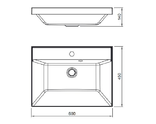 Раковина Florentina Астория 60 10.170.00600.001 Белая