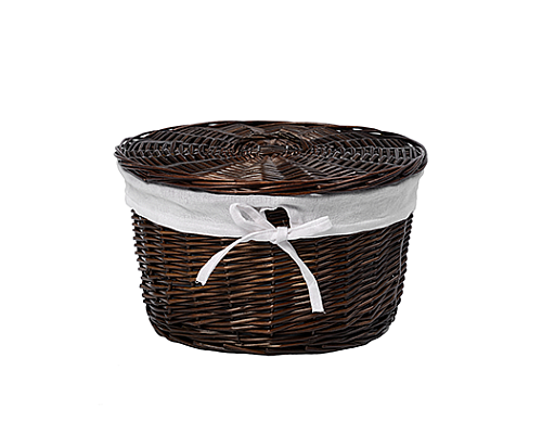 Плетеная корзина WasserKRAFT WB-530-L с крышкой
