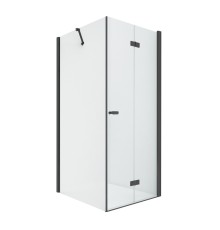 Душевое ограждение NEW TRENDY NEW SOLEO BLACK складные двери R 100x70x195 (черный)