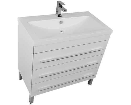 Тумба под раковину Aquanet Верона 90 178470 3 ящика Белая