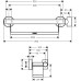 Поручень Hansgrohe Raindance Select S 26328400 с полочкой