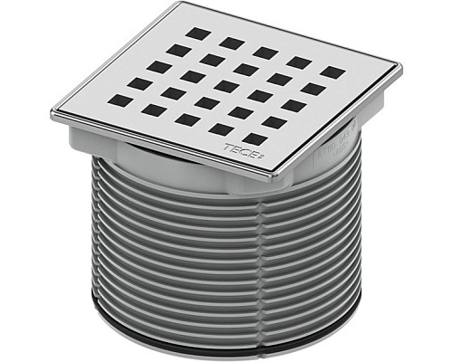 Декоративная решетка в стальной рамке TECE drainpoint S 3660007 100 мм