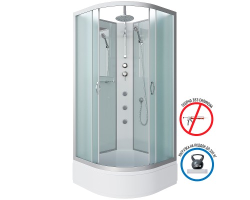 Душевая кабина Niagara Classic 90x90 NG-3301-14BKTG с гидромассажем