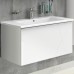 Тумба с раковиной Comforty Мерано 90 00-00010665 подвесная Белая матовая