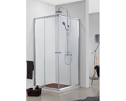 Душевой уголок Azario Greenwood 100х100 AZ-NNE1142 1000 профиль Хром стекло прозрачное