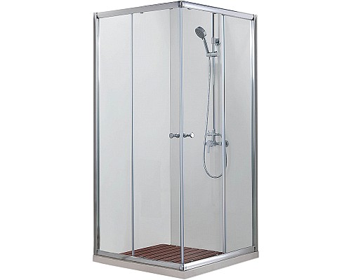 Душевой уголок Azario Greenwood 100х100 AZ-NNE1142 1000 профиль Хром стекло прозрачное