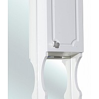 Зеркало со шкафом Bellezza Кантри 65 с подсветкой R Белое