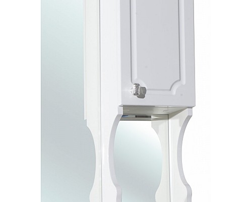 Зеркало со шкафом Bellezza Кантри 65 с подсветкой R Белое