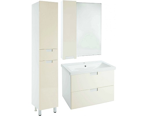 Тумба под раковину Bellezza Пегас 50 4630406180073 подвесная Бежевая Белая