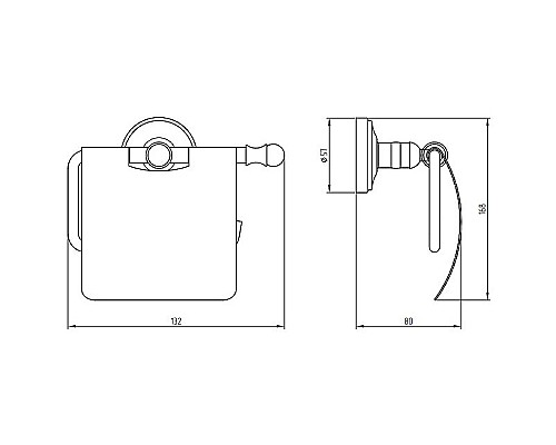 Держатель туалетной бумаги Migliore Mirella 17230 с крышкой Хром