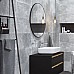 Зеркало круглое Excellent Virro D=80 черный мат