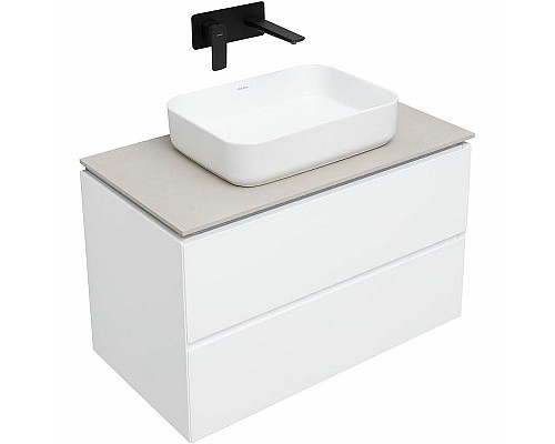 Тумба под раковину Allen Brau Infinity 85 1.21001.WM подвесная Белая матовая