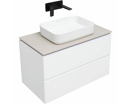 Тумба под раковину Allen Brau Infinity 85 1.21001.WM подвесная Белая матовая