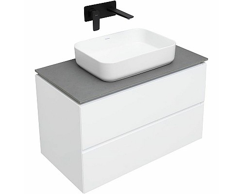 Тумба под раковину Allen Brau Infinity 85 1.21001.WM подвесная Белая матовая
