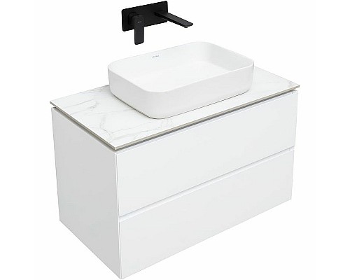 Тумба под раковину Allen Brau Infinity 85 1.21001.WM подвесная Белая матовая