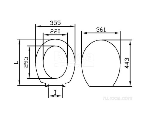 Крышка-сиденье Roca Victoria Nord ZRU9000024