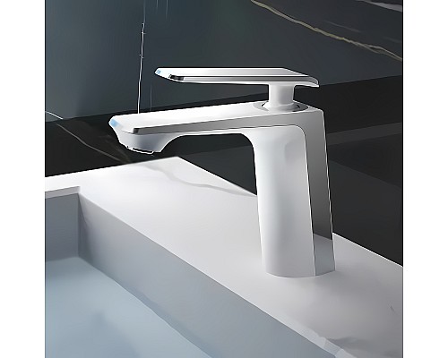 Смеситель для раковины Haiba HB10548-8 Белый Хром