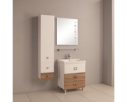 Стеклянная полка Aquaton 65 Хром Глянцевая