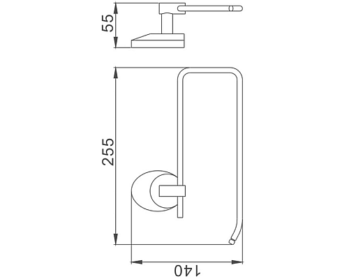 Держатель бумажных полотенец Haiba HB1603-2 Хром