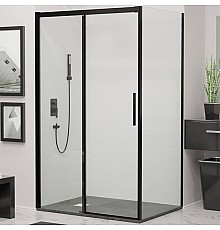Душевой уголок RGW Leipzig LE-41B 110х80 34124191-014 профиль Черный стекло прозрачное