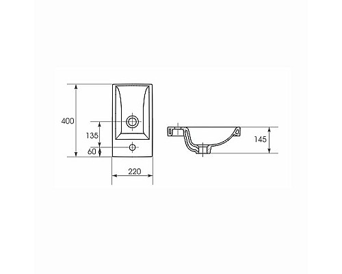Раковина Style Line Cersanit Como 40 ЛС-00000247 Белая