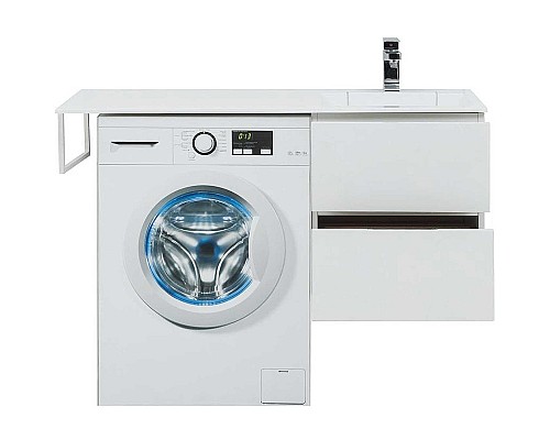 Тумба под раковину Aquanet Алвита 120 R 243660 подвесная Белая