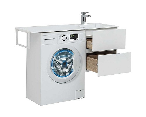 Тумба под раковину Aquanet Алвита 120 R 243660 подвесная Белая