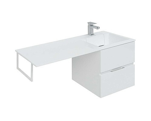 Тумба под раковину Aquanet Алвита 120 R 243660 подвесная Белая