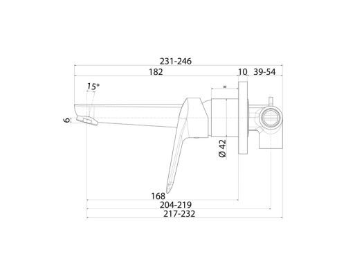 Смеситель для раковины Iddis Torr TORSB00i65 Хром глянцевый